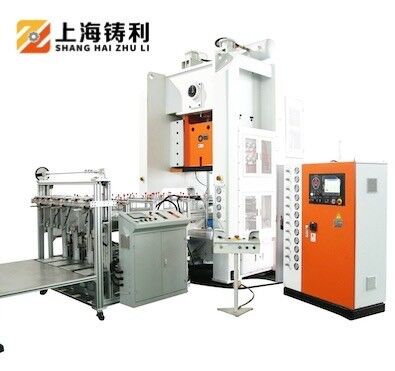 Mitsubishi PLC Inverter aluminum foil container machine  180-260mm Slide Stroke