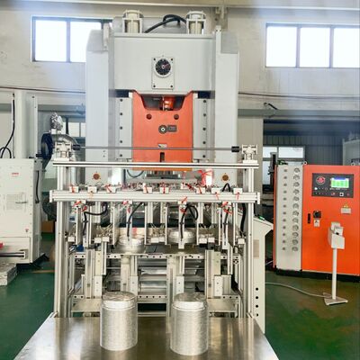 Mitsubishi PLC Inverter Encoder Aluminium Container Making Machine 24KW White Orange