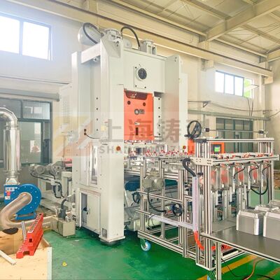 180-260 mm Slide Stroke Mitsubishi PLC Foil Container Making Machine SMC Pneumatic Components