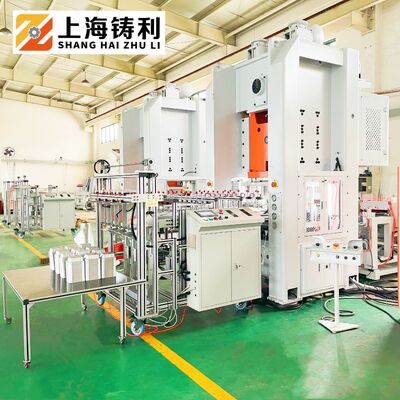 Mitsubishi PLC Controlled Pneumatic Aluminium Container Machine For Round Foil Pans