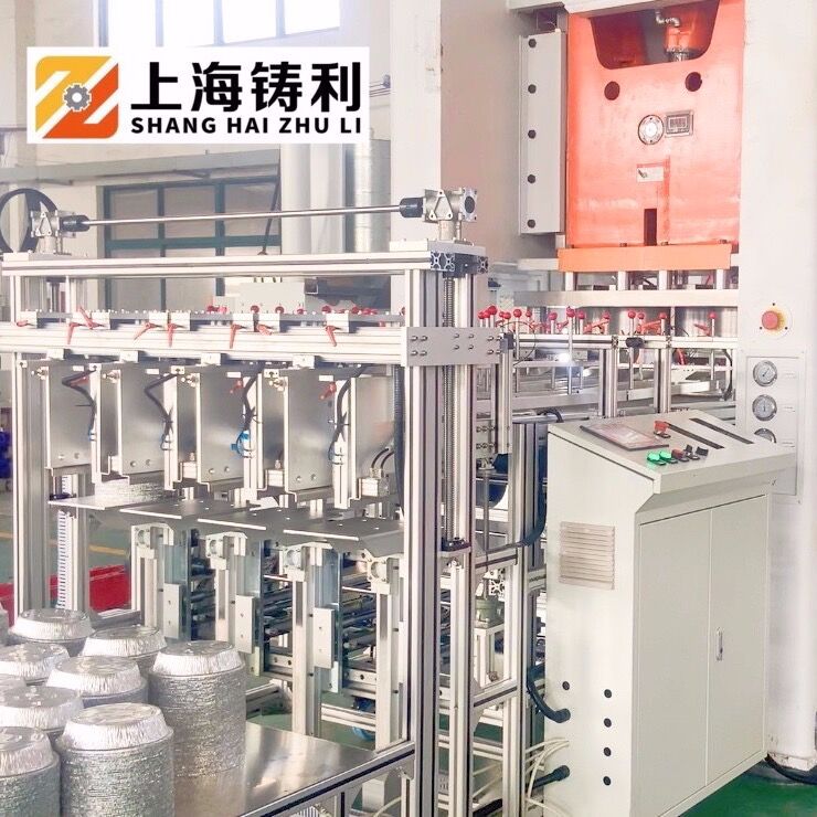 Schneider Electric SMC Pneumatic 24KW Foil Container Making Machine For Automatic Production